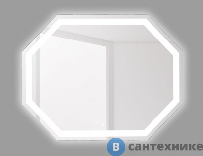 картинка Зеркало BelBagno SPC-OTT-1000-800-LED-TCH с встроенным светильником и сенсорным выключателем 1000x30x800
