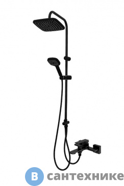 картинка Душевая система Orange M04-944b чёрный матовый