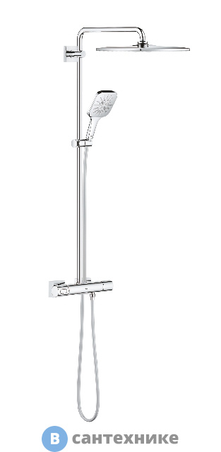 Душевая стойка Grohe 26652000 RAINSHOWER SMARTACTIVE 310 с термостатом, с ручным душем (хром)