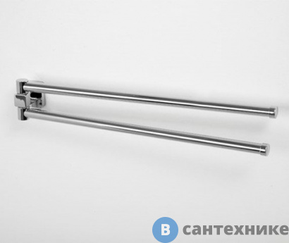 картинка Держатель полотенец WasserKRAFT Lippe K-6531 рога металл, хромоникелевое покрытие