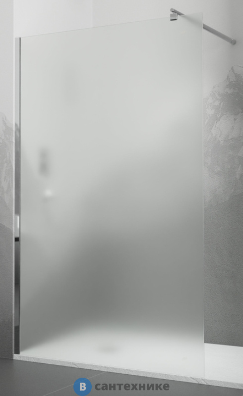 Перегородка для душа RGW WA-02 хром/Cora/6 мм 80*195 (411002108-41)