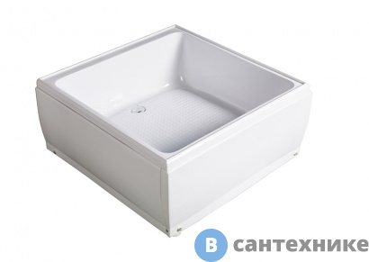 картинка Поддон душевой River 90/90/38 квадрат 900*900*380 мм