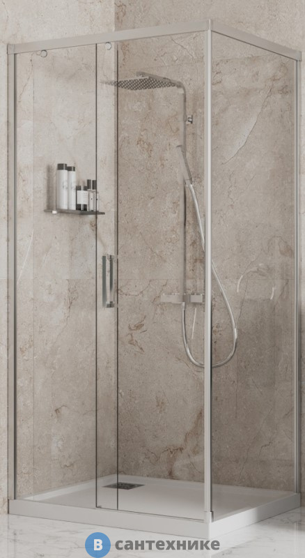 Душевое ограждение Paini Dax 84CR12080 120х80 см, прямоугольное, раздвижное, универсальное, хром мат., без поддона