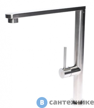 картинка Смеситель Orange Steel M99-000ni однозахватный для кухни, сталь