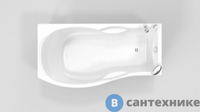 картинка Ванна акриловая BellSan МИЛЕН 170 левая, с каркасом (BS.MI-N1695885L), без сифона
