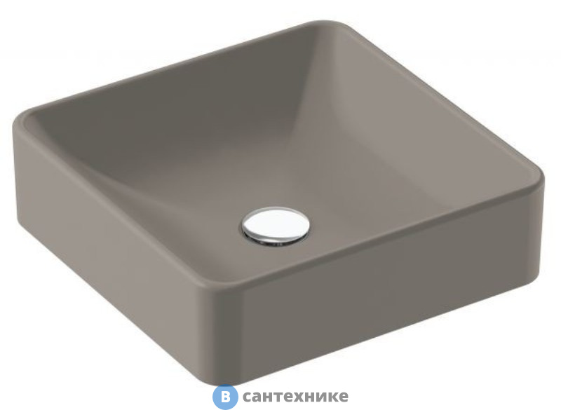 Раковина на столешницу Jacob Delafon VOX EVG102-MK4 с переливом /40х40/ (мягкий кашемир, матовая)