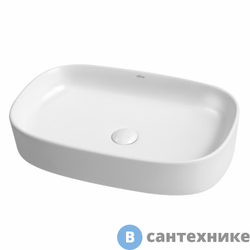 картинка Раковина ABBER Rechteck AC2209 белая накладная