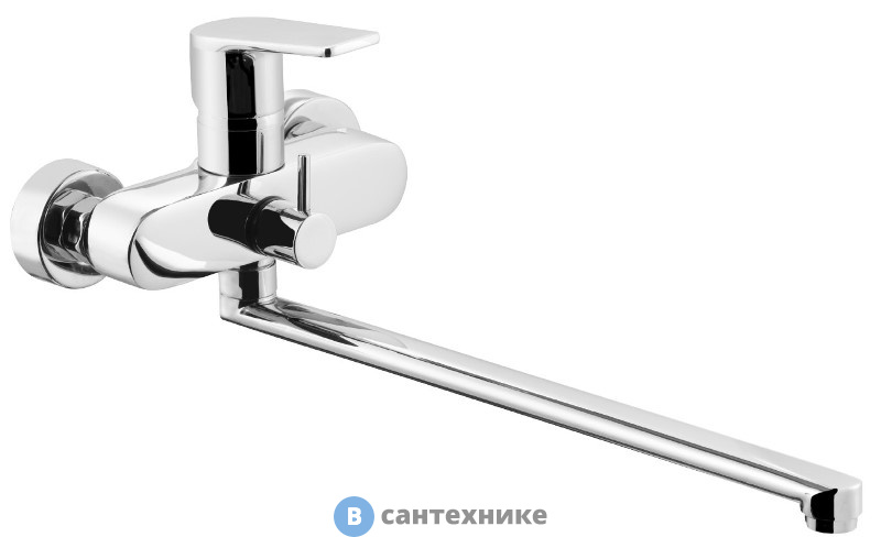 Смеситель AZARIO TREYA AZ-15681721 для ванны с длинным изливом, хром