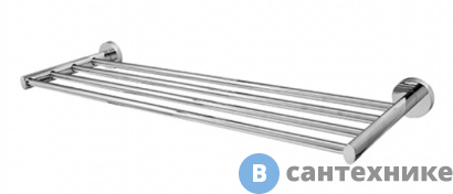 картинка Полка для полотенец WasserKRAFT Rhein K-6211 металл, хромоникелевое покрытие