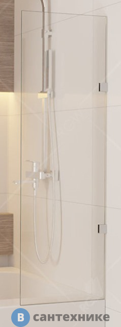 Шторка на ванну RGW SC-056-2 хром/Прозрачное/8 мм 30*150 (3511056230-11)