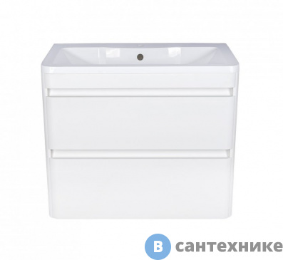 картинка Тумба под раковину Style line Атлантика 60, Люкс антискрейч, подвесная PLUS (2000949232980)