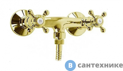 картинка Смеситель Cezares GOLF-DS-03/24 для душа золото, ручки золото