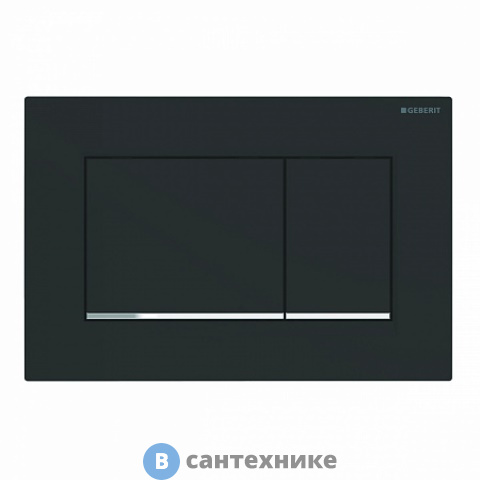 Клавиша смыва Geberit SIGMA30 115.883.14.1 (черный матовый/хром глянцевый/черный матовый)