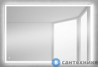 картинка Зеркало BelBagno SPC-GRT-900-600-LED-TCH с встроенным светильником и сенсорным выключателем 900x30x600