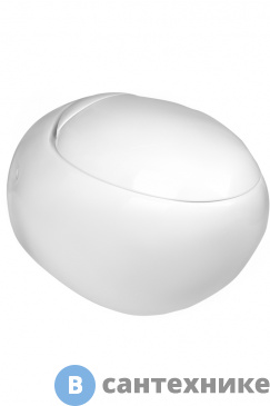 картинка Унитаз с инсталляцией WELTWASSER и кнопкой смыва (BAMBERG 545 + JECKENBACH 004 GL-WT + BAMBERG WT)