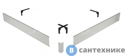 картинка Экран для поддона RGW N/ST-01 W 80*80 (50231588-01)