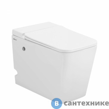 картинка Унитаз приставной ABBER Rechteck AC1213P белый с импульсным смывом