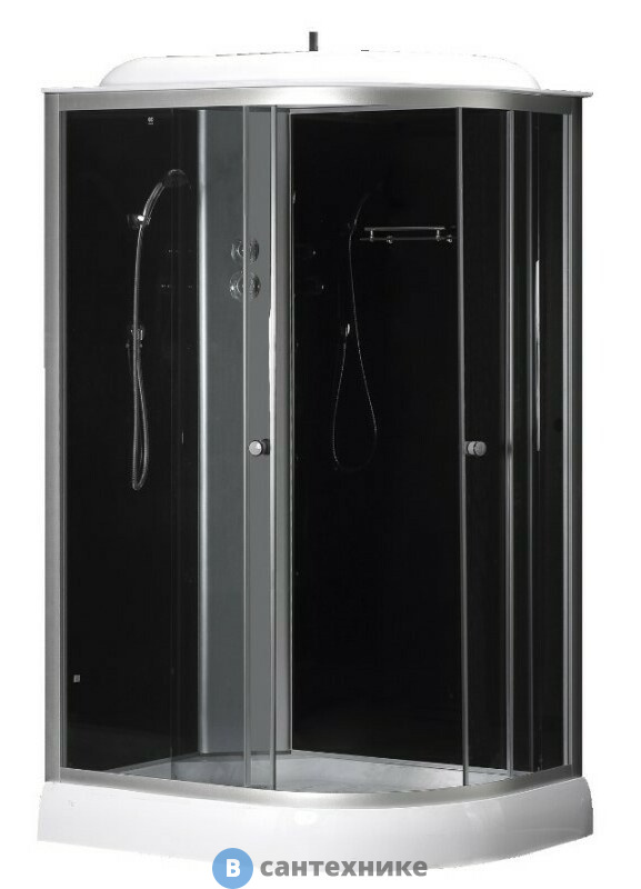 Душевая кабина Loranto CS-66121L G 120*80*215 чёрное