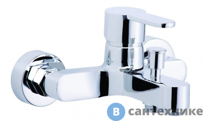 картинка Смеситель AZARIO TEVIS AZ-15490501 для ванны с коротким изливом, хром