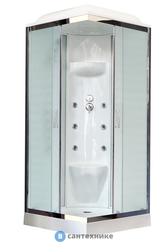 Душевая кабина Royal Bath RB 80HP7-WC 800x800x2170 (белое/матовое) (RB80HP7-WC)
