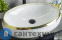 картинка Раковина накладная GID-ceramic Nc472 белый / золото (600х410х150)
