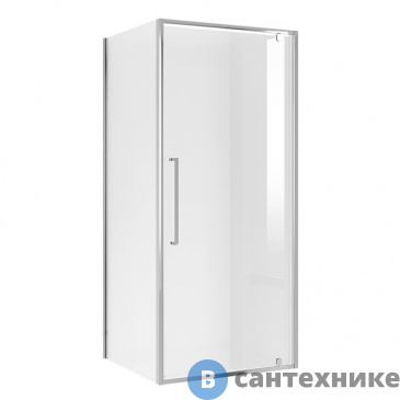 картинка Душевое ограждение Niagara NG-66-10A-A100-34 (100*100*195) квадрат, распашная, хром, стекло прозрачное, без поддона