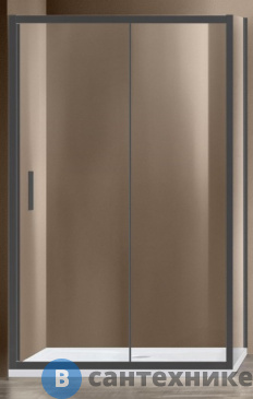 картинка Душевой уголок Vincea Garda VSR-1G9015CLGM, 1500*900, вороненая сталь, стекло прозрачное, без поддона