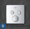 картинка Термостат Grohe 29124000 GRT SmartControl для ванны/душа, комплект верхней монтажной части для Rapido SmartBox, квадратная розетка, 2 кнопки управления