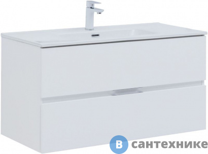 картинка Тумба под раковину Aquanet Алвита new 100 белый матовый (277518)