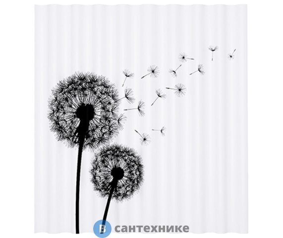 Шторка для ванной WasserKRAFT Elbe SC-72101 Полиэстер