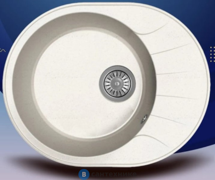 Кухонная мойка Dr. Gans Виола 580, белый СМс (25.140.B0580.401)