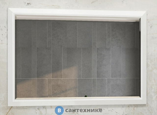 Зеркало Comforty Империя-120 белый глянец