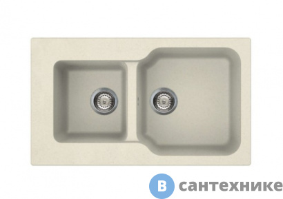 картинка Кухонная мойка OMOIKIRI Maru 86-2-BE ваниль (4993285)