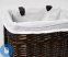 картинка Плетеная корзина WasserKRAFT Isar WB-130-M для белья с крышкой прутья ивы