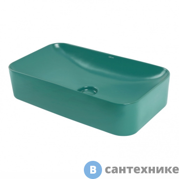 картинка Раковина ABBER Rechteck AC2204MBG зеленая матовая
