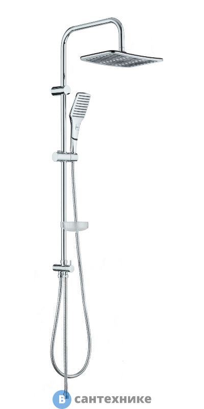 Душевая система Orange S10cr без смесителя, хром