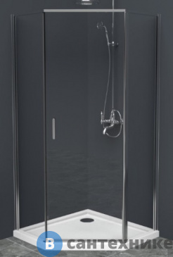 картинка Душевой уголок BelBagno UNO-195-P-1-80-C-Cr 800x800x1950, без поддона