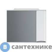 Зеркало-шкаф AM.PM Like M80MPR0801WG 80 см, с подсветкой, правый, белый, глянец