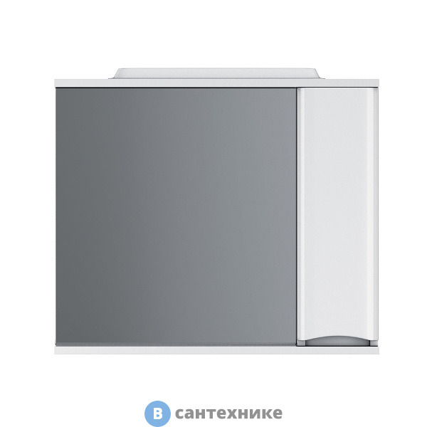 Зеркало-шкаф AM.PM Like M80MPR0801WG 80 см, с подсветкой, правый, белый, глянец