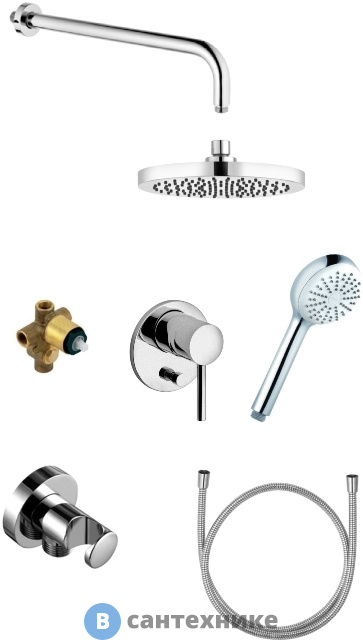 Верхний душ Kludi 386300576 BOZZ