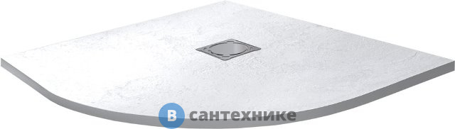 Душевой поддон RGW ST/R-0100W 100*100*3 белый/полукруг (16153100-01), без сифона