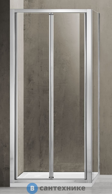 Душевой уголок Vincea Garda VSR-1G9090CL, 900*900, хром, стекло прозрачное, без поддона