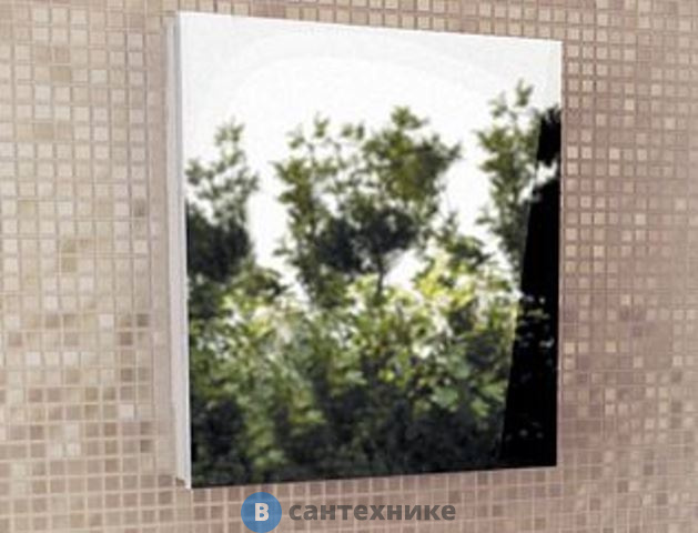 Зеркало-шкаф Comforty Диана-60 белый глянец