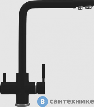 картинка Смеситель для кухни Domaci Солерно UQ-016-07 уголь (551852)