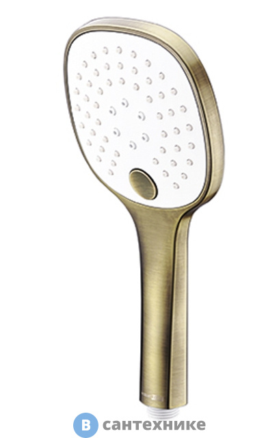 Лейка для душа WasserKRAFT A050 3-функциональная ABS-пластик, покрытие светлая бронза