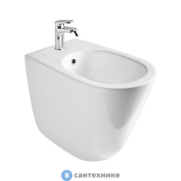 Биде напольное AXA Eva 8802201 550х360 мм, White Glossy
