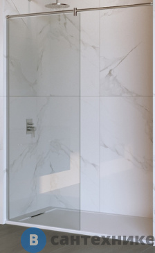 картинка Перегородка для душа RGW WA-034 хром/Прозрачное/8 мм 90*195 (351003409-11)