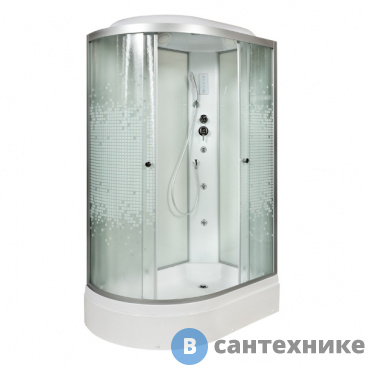 картинка Душевая кабина Deto L 720 R с гм. и эл. (120х80х215 см)