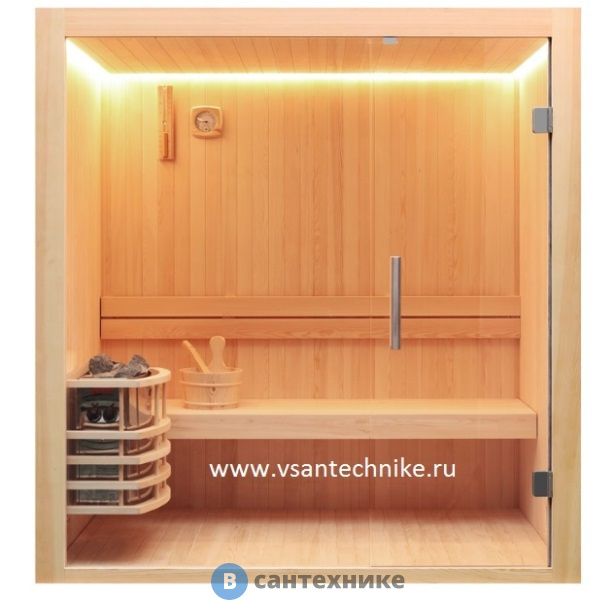 Финская сауна Frank F804 (кедр) (печь Сфера 4 кВт+40 кг камней) 140х120x210 см