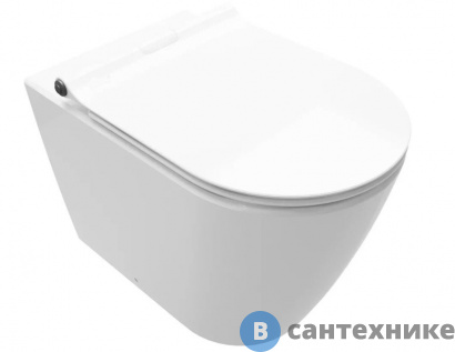 картинка Унитаз приставной SEREL SMART с сиденьем-микролифт (SM11+BetaSlim)